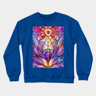 Stained Glass Lily Crewneck Sweatshirt